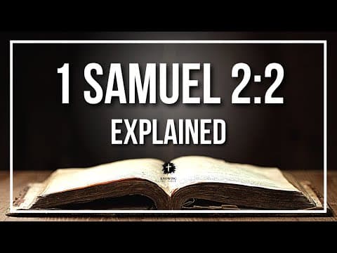 1 SAMUEL 2:2 Explained | 1 SAMUEL 2:2 Meaning According to the Bible [KJV]