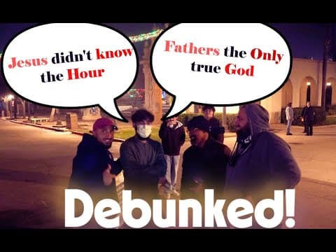 Debunking Only Father is the true God and Jesus doesn't know the hour