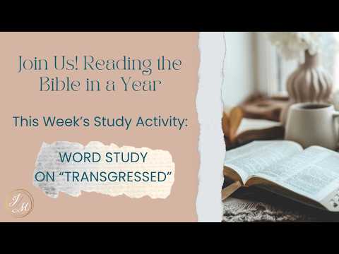 Word Study on Transgressed