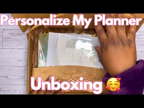 2026 Personlize My Planner Unboxing 