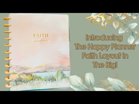 The New Happy Planner Faith  Layout in The Big| #happyplanner #faithplanner