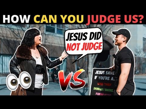 "JESUS DOESN’T JUDGE PEOPLE!" (Explaining Gospel To Young Woman...)
