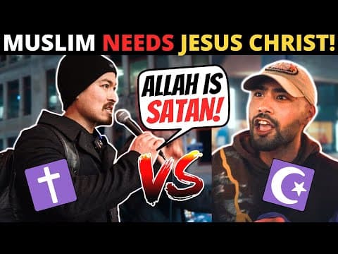 MUSLIM HATES THE STREET PREACHING! (He Needs Jesus Christ...)