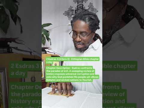 2 Esdras 3 (4 Ezra 3) - Ethiopian Bible chapter a day