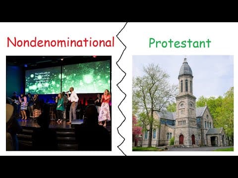 Why Non-Denominationals are NOT Protestant