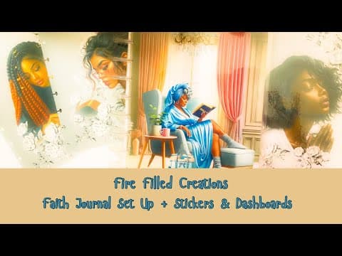 Fire Filled Creations | Faith Journal | Dashboards | Stickers @firefilledcreations