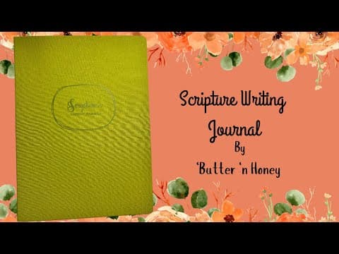 Scripture Mapping Journal | @shopbutternhoney #versemapping