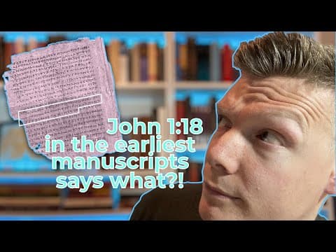 Reading John 1:18 from an ancient manuscript (P66)