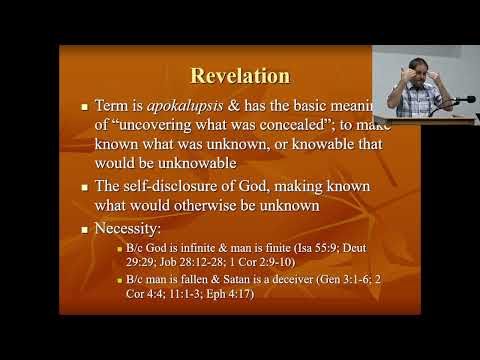 1-Doctrine of Scripture: General Revelation (Creation & Conscience)