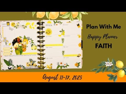 Plan With Me| Big Faith Happy Planner #planner #plannercommunity 