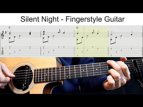 How to Play Silent Night - Fingerstyle Guitar Lesson