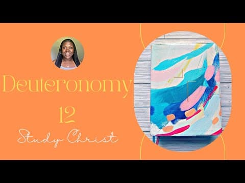 Deuteronomy 12 #biblestudy #religiouseducation #studywithme
