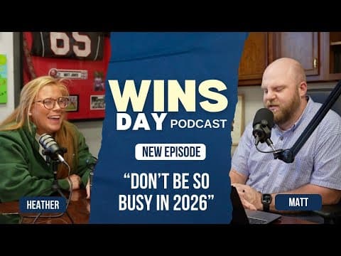 Don't Be So Busy in 2026