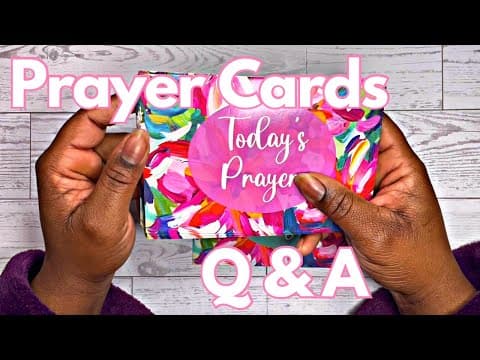 Prayer Cards: Answering Your Questions   #prayer #biblejournaling #dollartree