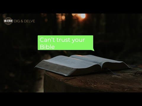 Dig & Delve Conference - Wes Huff and the Reliability of the Bible