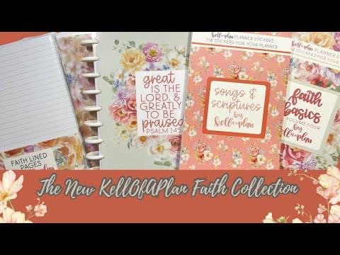 Flip Through Of The New KellOfAPlan Faith Collection | #plannercommunity 