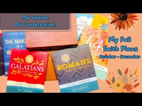 My Fall Faith Plans! October-December 