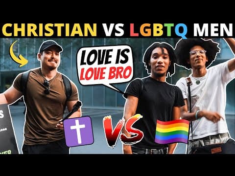 LGBTQ MEN CHALLENGE STREET PREACHER! (This Was Intense...)