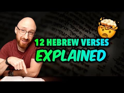 12 Hebrew Bible Verses Explained! 🤯