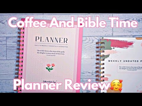 New Coffee and Bible Time Undated Planner 