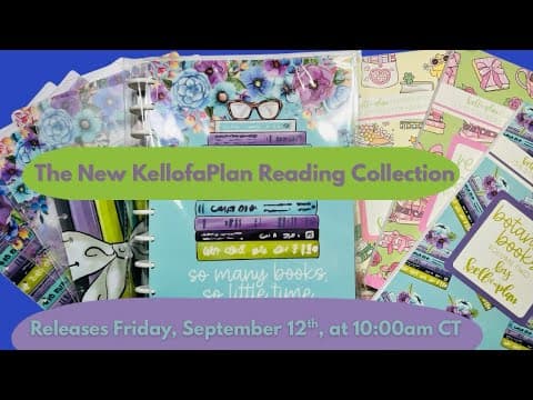 The New KellOfAPlan Reading Collection Release! #plannercommunity 