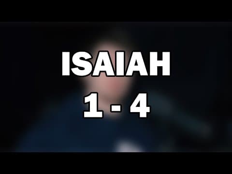 Isaiah 1–4 | A Call to Repentance