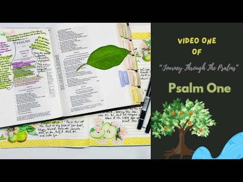 Journey Through The Psalms| Video One| Psalm One #biblestudy #psalms #biblestudynotes