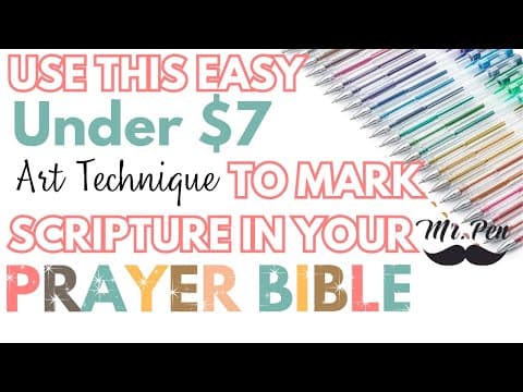 A (Beautiful) Way to Mark the Verse in Your Prayer Bible!!!