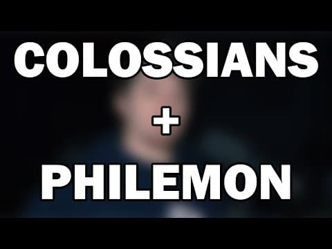 Colossians & Philemon | The Supremacy of Christ & The Power of Forgiveness