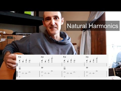 How to Play Natural Harmonics for Fingerstyle Guitar - Christmas Song Examples